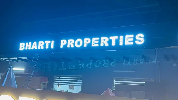 Bharti Properties LED bulb sign by Brandmaxx