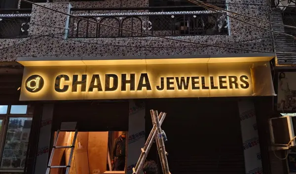 Chadha Jewellers signage by Brandmaxx