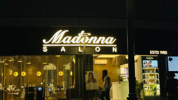 Madonna Salon LED backlit signage by Brandmaxx
