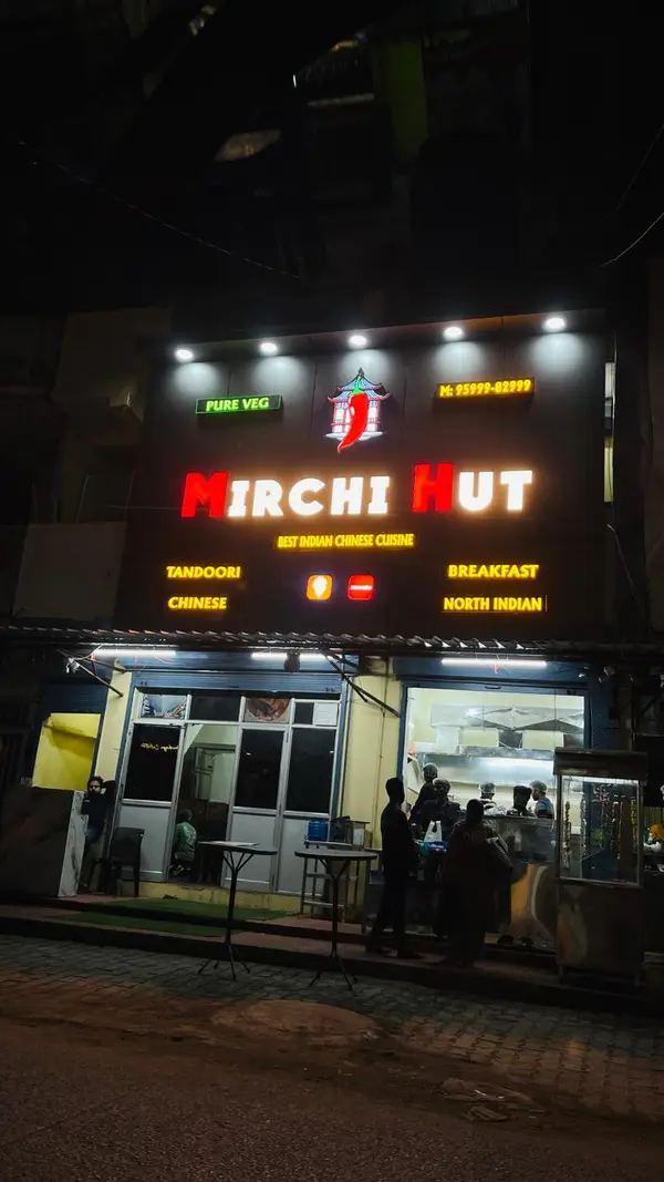 Mirchi Hut restaurant signage by Brandmaxx
