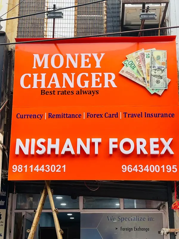 Nishant Forex sign board by Brandmaxx