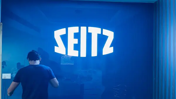 Seitz interior LED sign by Brandmaxx