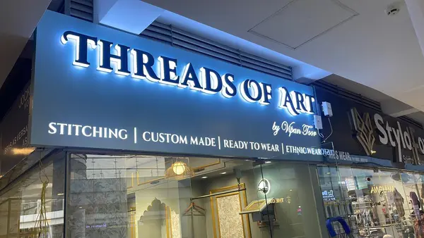 Threads of Art LED backlit sign by Brandmaxx