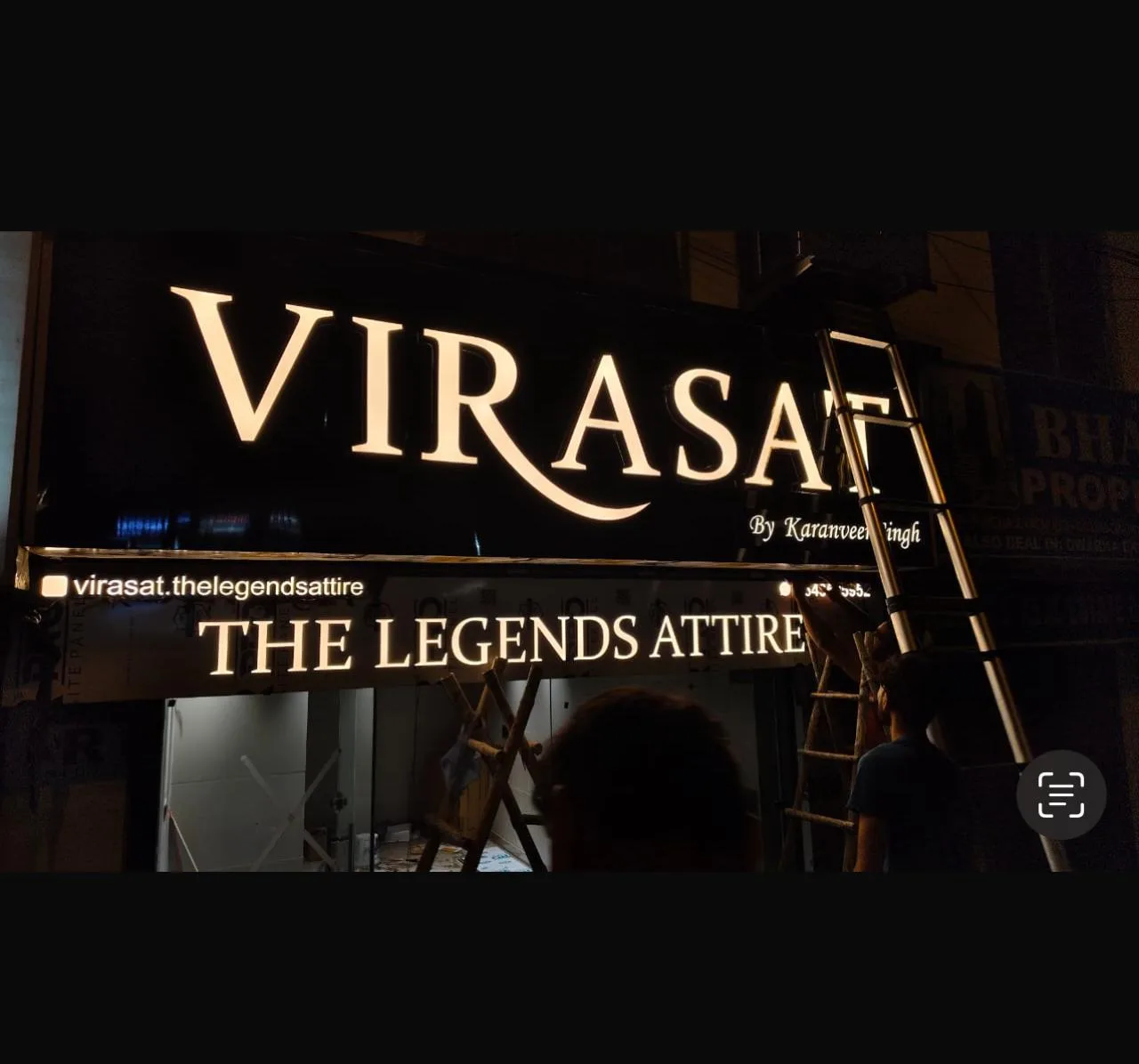 Virasat signage installation by Brandmaxx Outdoor
